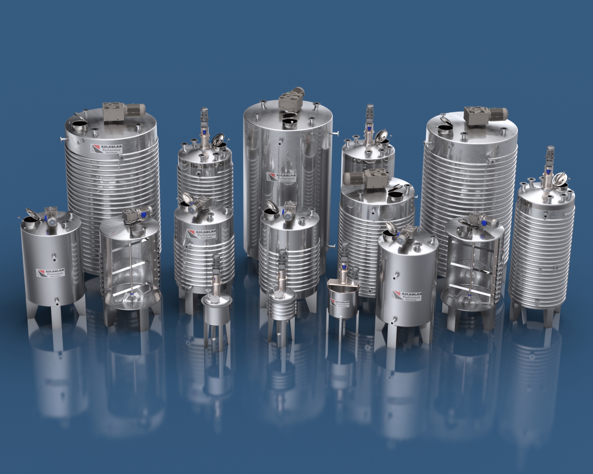 Paslanmaz Karıştıcı, Reaktör, Mikser Tank ve Depolama Tankları