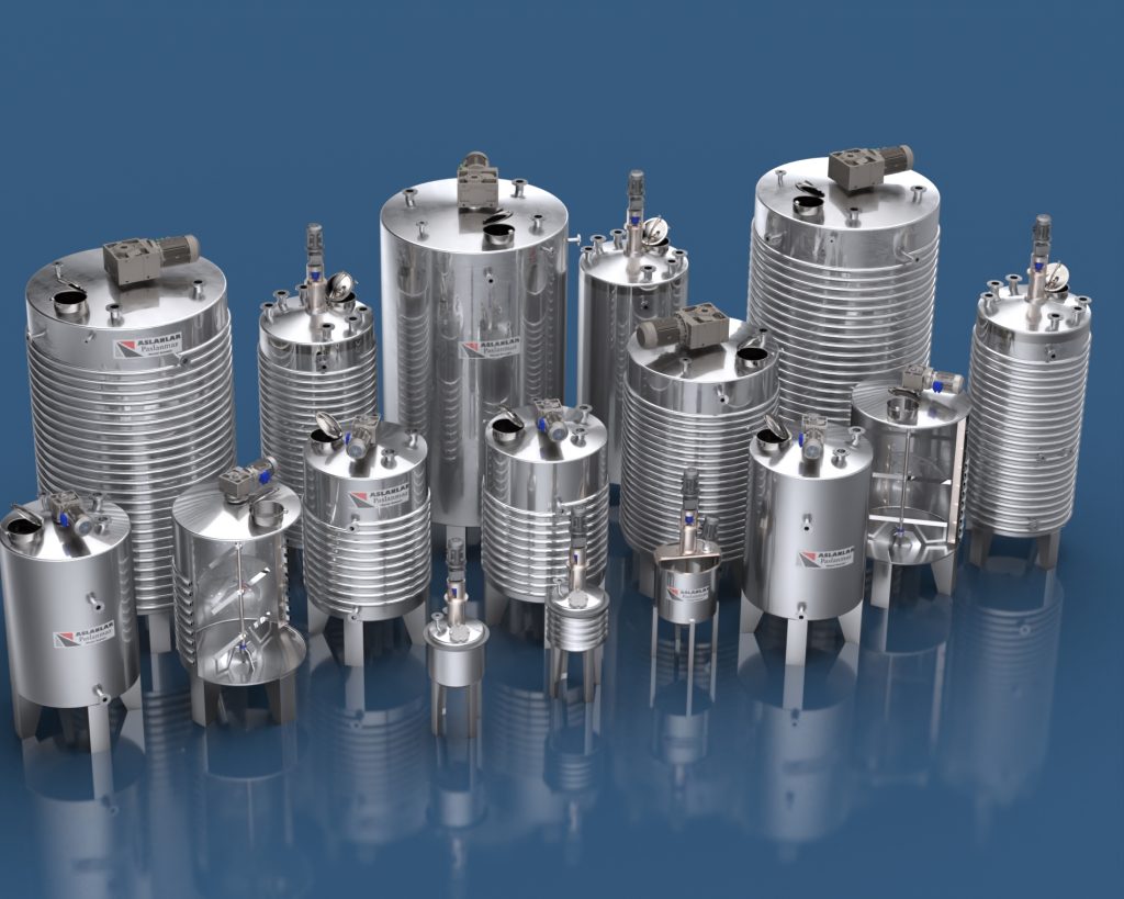 Paslanmaz Karıştıcı, Reaktör, Mikser Tank ve Depolama Tankları