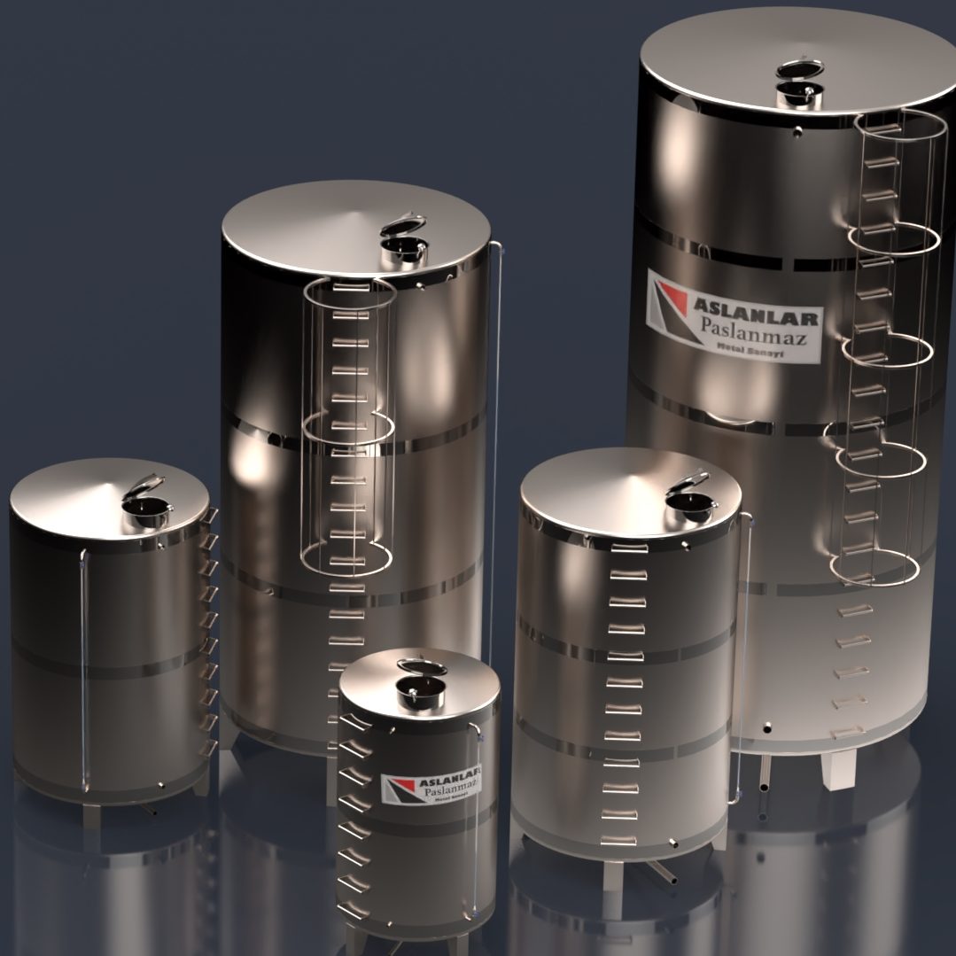 Vertical Stainless Steel Storage Tanks